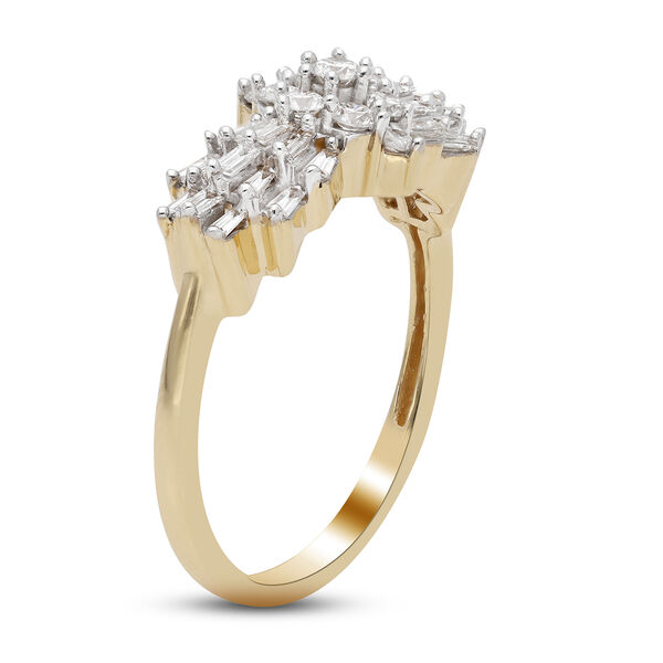 LUXORO SGL zertifizierter I1 G-H Diamant Ballerina Ring in 585 Gold - 1,02 ct. image number 5