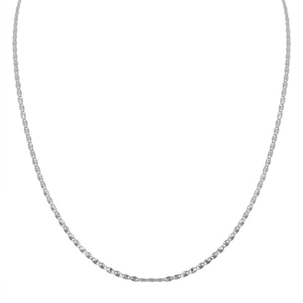 Italienische Valentinokette, 925 Silber, ca. 50 cm, ca. 2,42g image number 0