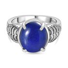 Lapislazuli Ring Edelstahl (Größe 17.00) ca. 6,03 ct