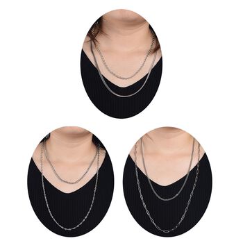 EVER TRUE zeitloses 15-teiliges Schmuckset, Edelstahl