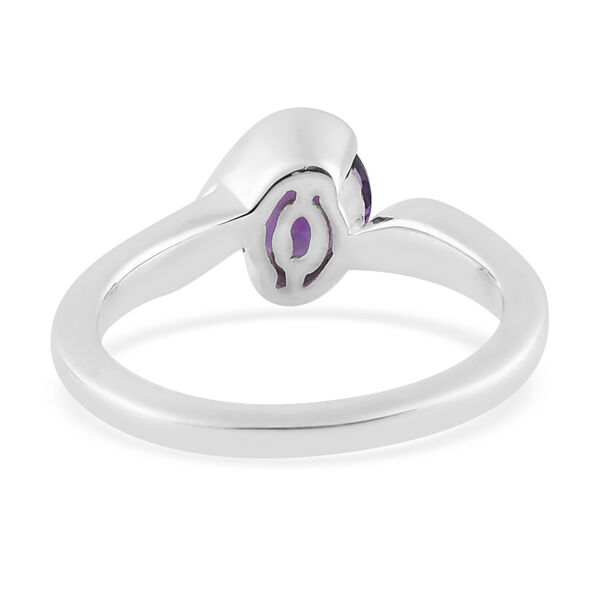 Afrikanischer Amethyst Bypass-Ring, 925 Silber  ca. 0,79 ct image number 6