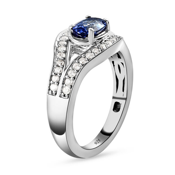 AA Tansanit und Zirkon Ring - 0,91 ct. image number 5