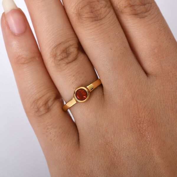 D'Joy AA mexikanischer Kirschfeuer-Opal Ring - 0,36 ct. image number 3