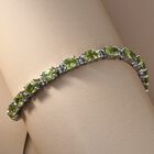 Natürliches Peridot-Armband in Silberton, 10,36 ct image number 1