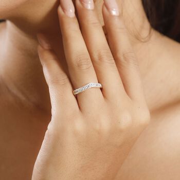 LUSTRO STELLA Wei&szlig;er Zirkonia Ring