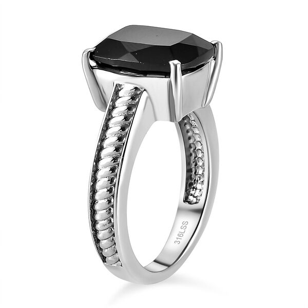 4er-Set, Schwarzer Spinell-Armband, Ring, Ohrstecker und Anhänger - 44,31 ct. image number 5