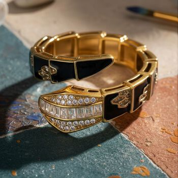 Wei&szlig;er Zirkonia Ring Nickelfreies Messing emailliert (Gr&ouml;&szlig;e 17.00)