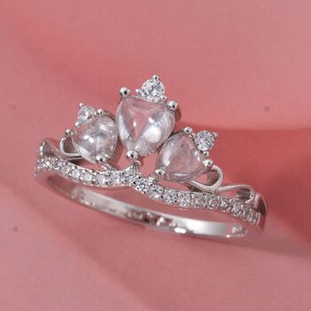 Lustro Stella Wei&szlig;er Zirkonia Ring 925 Silber rhodiniert (Gr&ouml;&szlig;e 17.00)