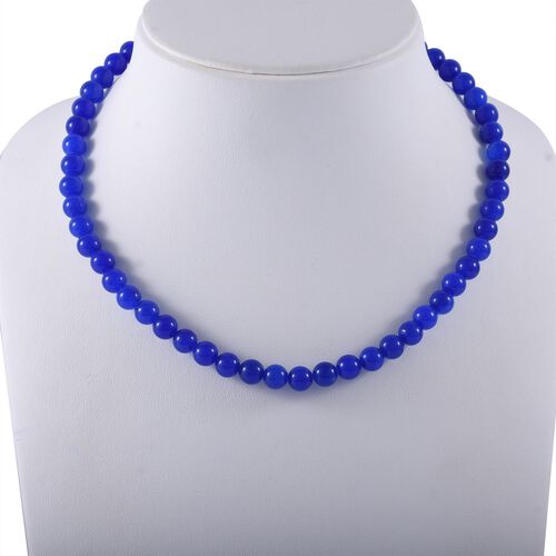 Blauer Onyx Halskette, 45 cm - 200 ct. image number 1