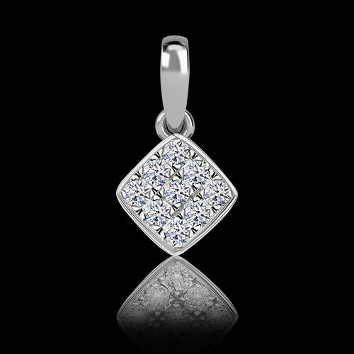 LUXURIANT SI GH Labor Diamant Anhänger, 925 Silber platiniert - 0,25 ct. image number 1