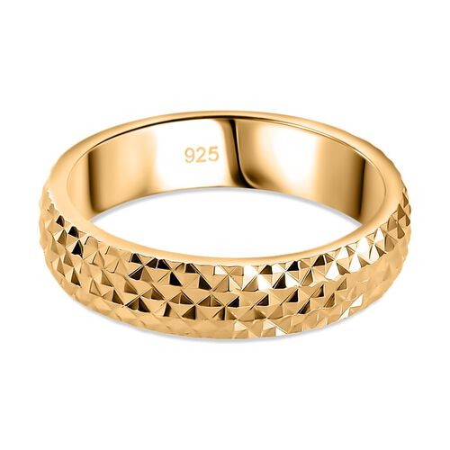 Designer-Stil-Ring mit Diamantschliff-Muster image number 0