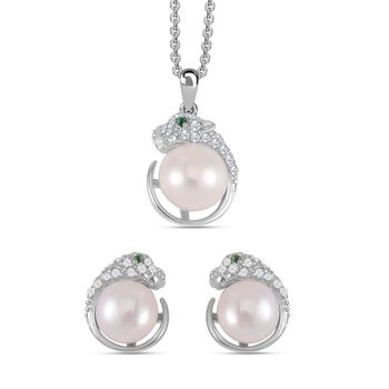 Wei&szlig;e S&uuml;&szlig;wasser Perle Schmuckset 925 Silber rhodiniert
Wei&szlig;e S&uuml;&szlig;wasser Perle Schmuckset 925 Silber rhodiniert