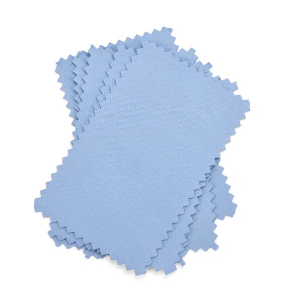 Schmuckbox aus PU-Leder in Blau mit Druckknopfverschluss, 16,5x11,5x5,5cm, inkl. 10 Silberputzt&uuml;cher image number 8