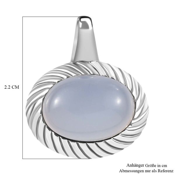 Chalzedon Anhänger  Edelstahl ca. 7.49 ct image number 4