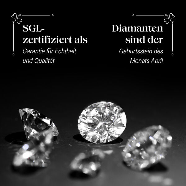 LUXORO klassischer SGL zertifizierter I1 GH Diamant-Boot-Ring in 585 Gelbgold - 1 ct. image number 4