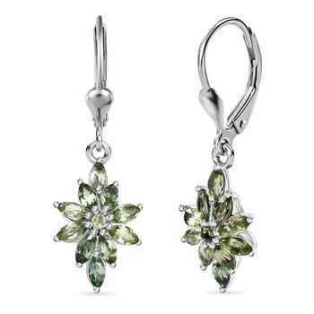 Nat&uuml;rliche, gr&uuml;ne Apatit Ohrringe - 1,98 ct.