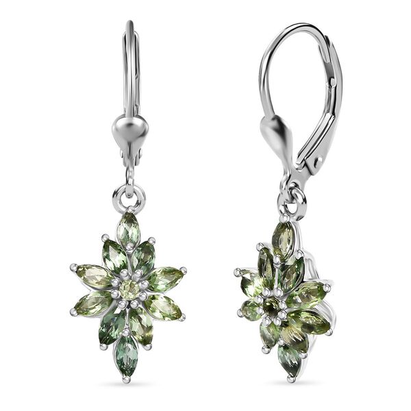 Nat&uuml;rliche, gr&uuml;ne Apatit Ohrringe - 1,98 ct.