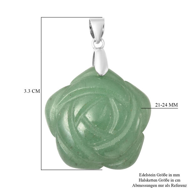 Gr&uuml;ner Aventurin-Anh&auml;nger, 925 Silber ca. 24,50 ct image number 5