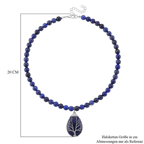 Lapislazuli Halskette, ca. 45 cm + 5 cm extender, ca. 230.00 ct image number 6