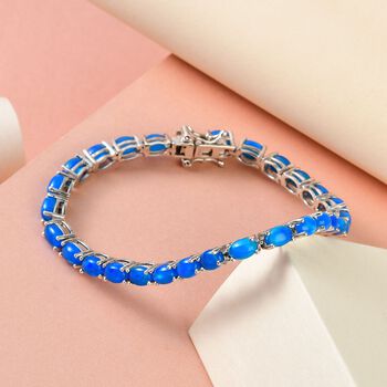 AA Miami blaues Welo Opa- Armband, 20 cm - 8,37 ct.