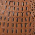 Umhängetasche aus echtem Leder mit Kroko-Prägung und Kettenriemen, Braun image number 7