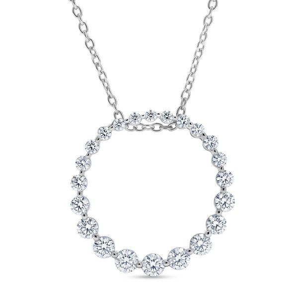 LUXURIANT DIAMOND - Lab Grown Diamant SI-GH SGL zertifiziert Schmuckset ca. 50 cm 925 Silber Rhodiniert ca. 1.00 ct