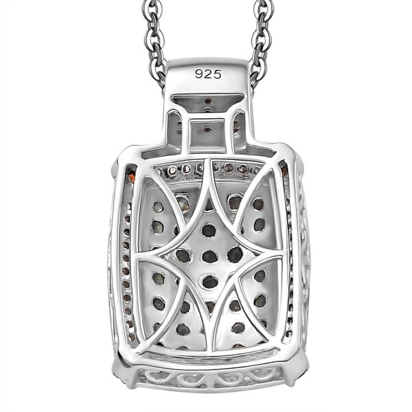 AA Alexandrit, Kaffee und weißer Zirkon Anhänger mit 45cm Kette - 2,40 ct. image number 5