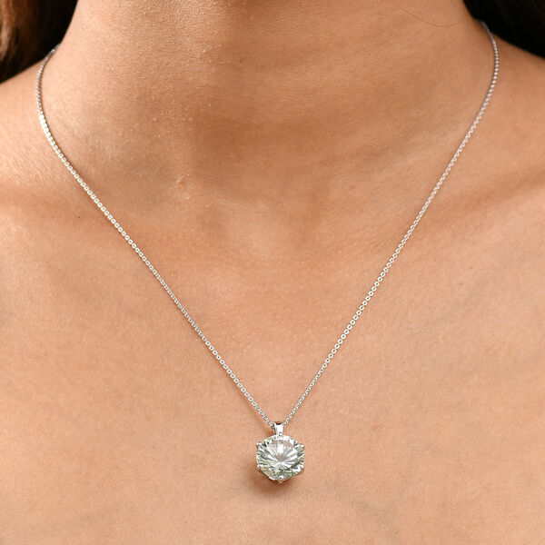 Prasiolith Anhänger mit 50cm Kette - 5,60 ct. image number 3