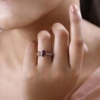 AAA Orissa Rose Granat Ring, 925 Silber Gelbgold Vermeil, (Größe 18.00) ca. 2.72 ct image number 2