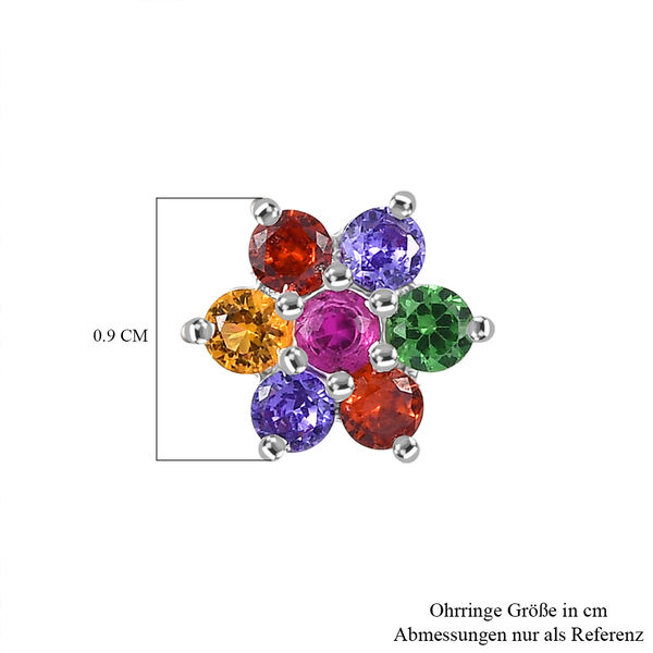 LUSTRO STELLA mehrfarbige Zirkonia Ohrringe image number 4