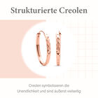 Classic Creolen in rosévergoldetem Silber image number 5
