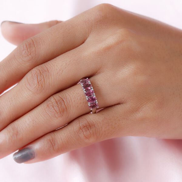 Rosa Turmalin-Ring, 1,08 ct. image number 3