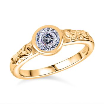 Moissanit Ring - 0,76 ct.