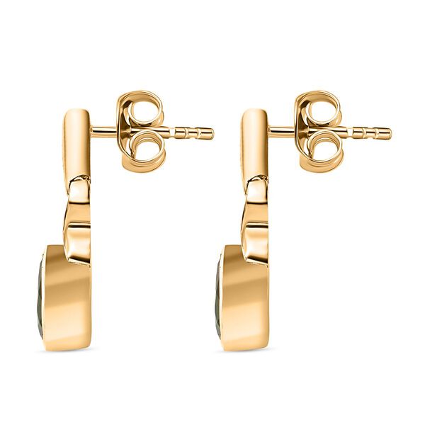 Nat&uuml;rliche Chromdiopsid-Ohrh&auml;nger - 0,92 ct. image number 5