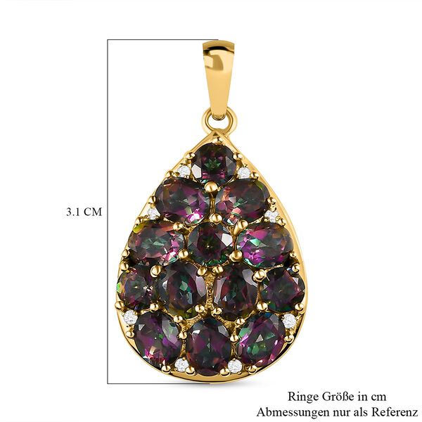 Nordlicht Mystik Topas Anh&auml;nger, ca. 5,61 ct image number 6