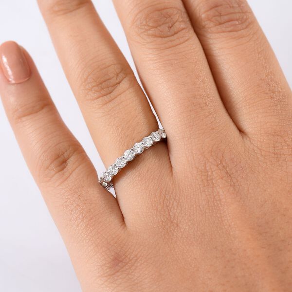 LUXURIANT SGL zertifizierter SI-GH Labor Diamant Ring, 925 Silber rhodiniert - 2 ct. image number 2