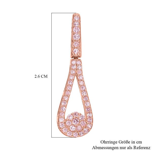 Nat&uuml;rliche, rosa Diamant-Ohrringe - 0,33 ct. image number 5