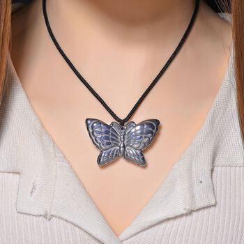 Terahertz Halskette, Schmetterling ca. 71 cm, ca. 100.00 ct