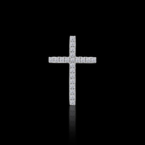 LUXURIANT DIAMOND- SI Labor Diamant Anhänger, 925 Silber platiniert - 0,50 ct. image number 1