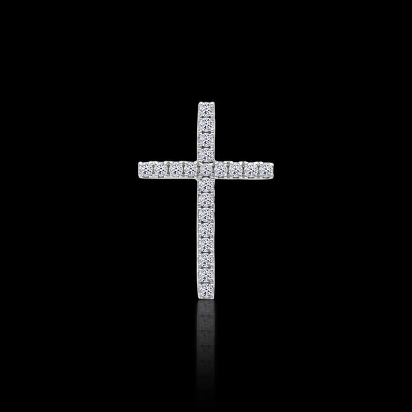 LUXURIANT SI Labor Diamant Anh&auml;nger, 925 Silber platiniert - 0,50 ct. image number 1