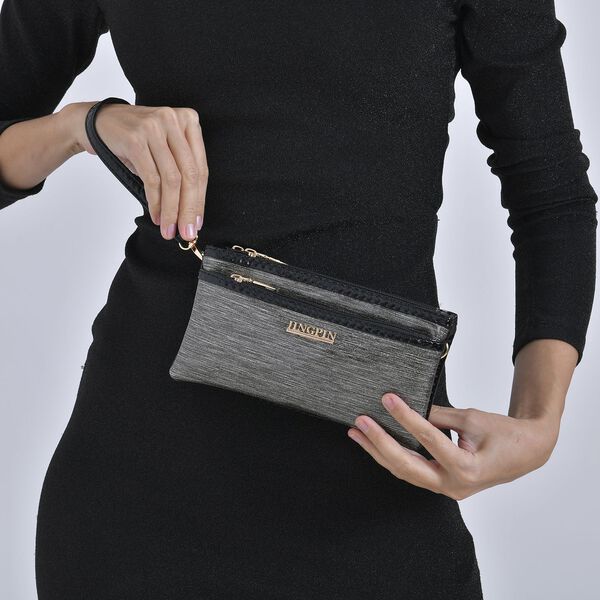 Stylische Sling Crossbody Tasche, Silber image number 9