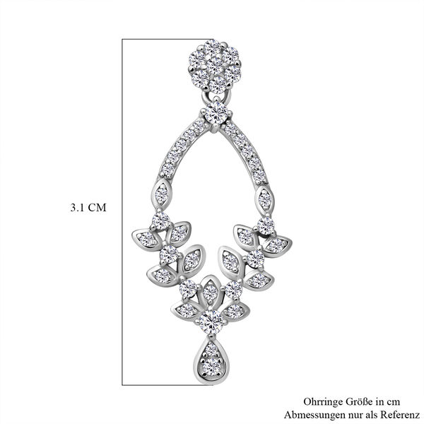 Lustro Stella - Weiße Zirkonia-Ohrringe, 925 Silber rhodiniert ca. 1.24 ct image number 3