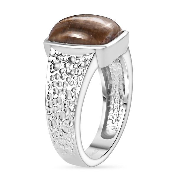 Der Schimmer der Natur - Erdnuss Holz Jaspis Ring Edelstahl (Größe 16.00) ca. 3.50 ct image number 4