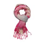 100% Merino Woll-Schal mit Quasten, 70x180cm, Mehrfarbig