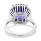 RHAPSODY Tansanit und Diamant Halo-Ring in Platin image number 5