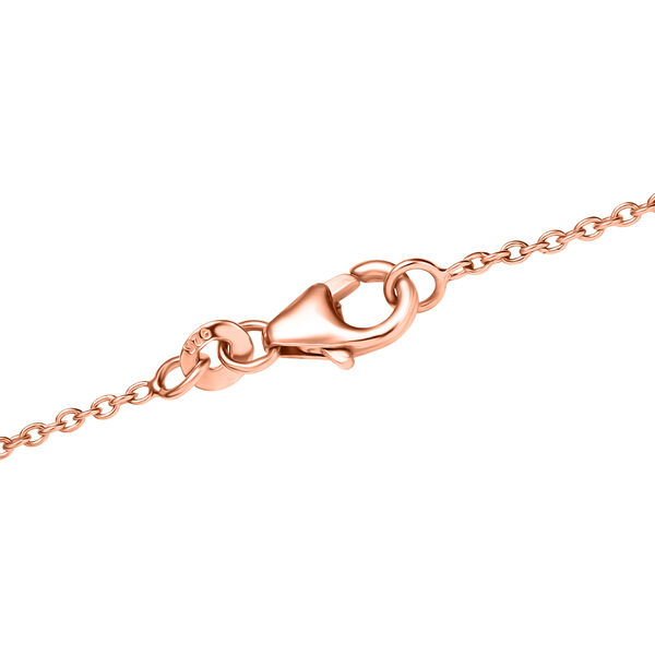 LUXURIANT VS-EF Labor Diamant 50cm Halskette, 925 Silber 750 Ros&eacute;gold Vermeil - 4,14 ct. image number 5