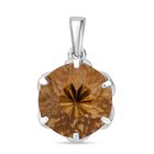 ShopLC Exklusiv: Millennial-Schliff, Citrin Anhänger 925 Silber rhodiniert ca. 6,30 ct.