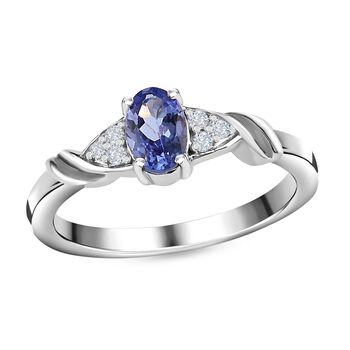 2er-Set - Tansanit Schmuckset - 1,10 ct.