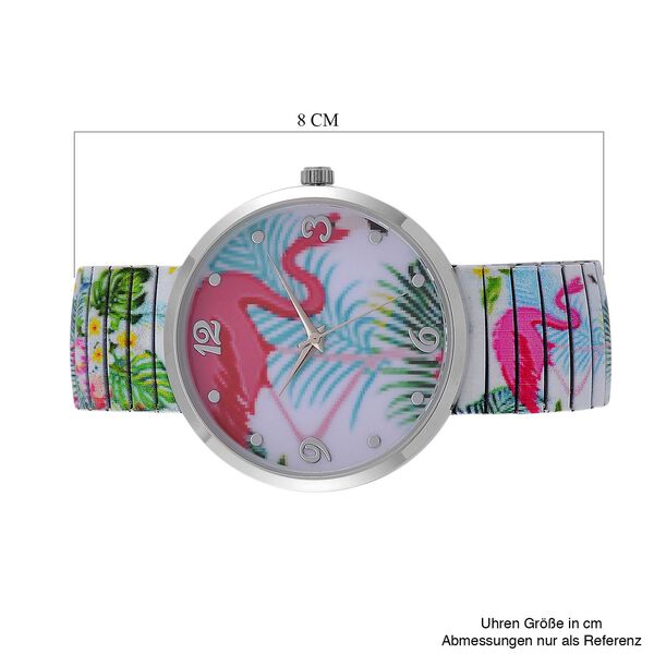 STRADA Armbanduhr - Flamingo-Design, Japanisches Uhrwerk, Wasserresistent image number 7