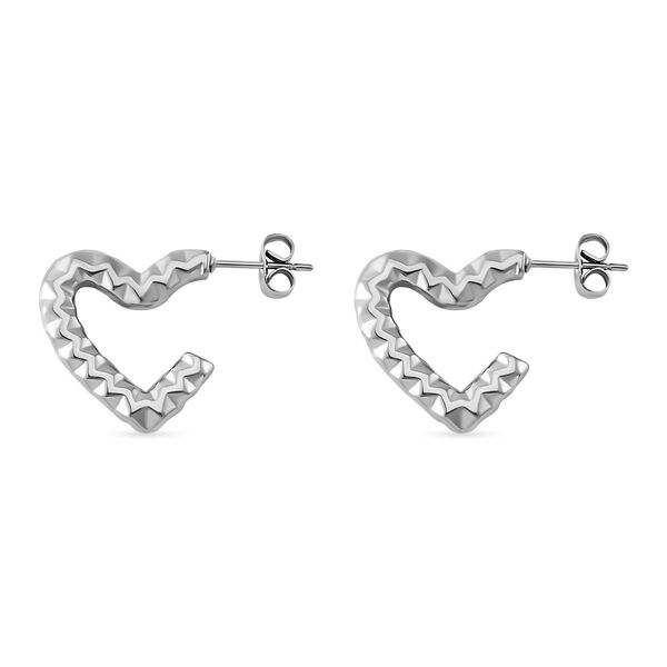 Reiner Edelstahl Ohrringe ca. 7,40g image number 4